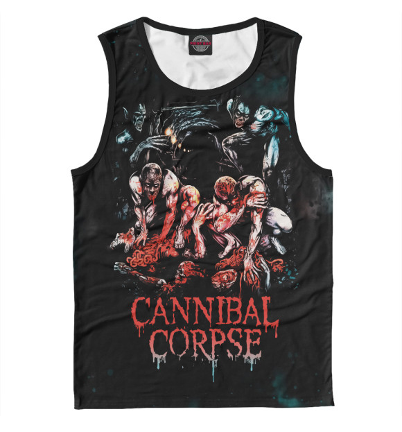 Майка для мальчика с притом Cannibal Corpse цвета Белый Майка для мальчика с изображением Cannibal Corpse цвета Белый