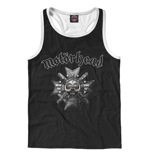 Мужская майка-борцовка с изображением Motorhead цвета Белый