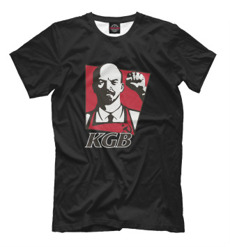 Мужская Футболка KGB - Lenin