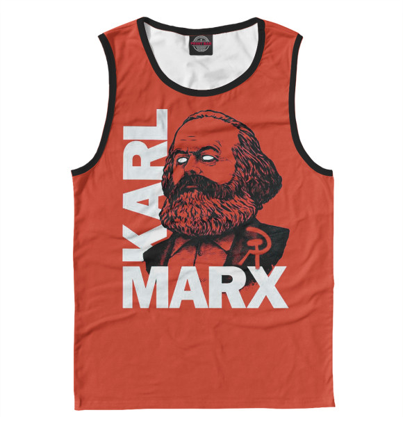 Майка для мальчика с изображением MARX цвета Белый