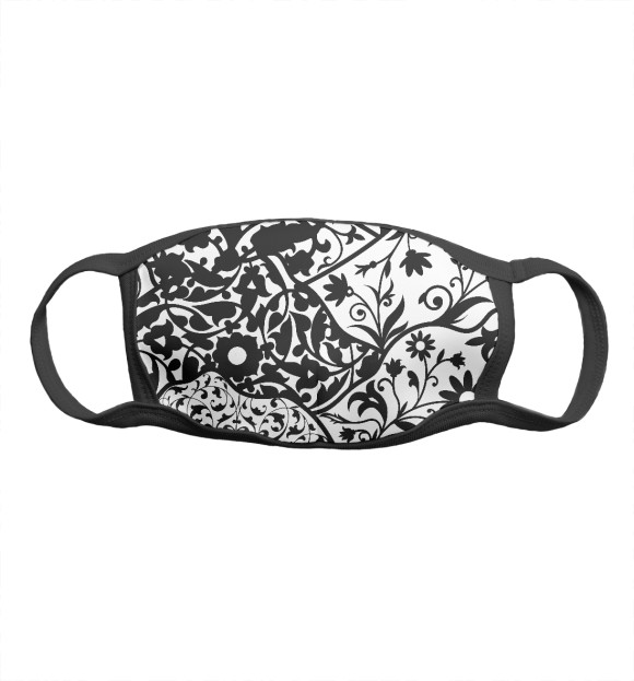 Маска тканевая с изображением Узоры цвета Белый