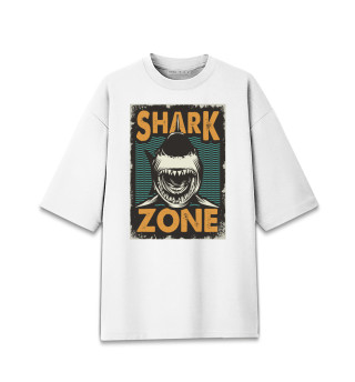 Женская футболка оверсайз Shark Zone