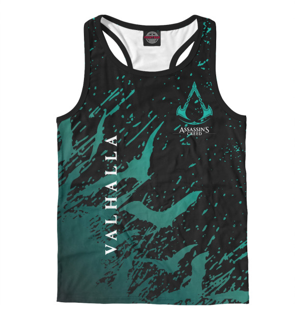 Мужская майка-борцовка с изображением Assassin's Creed цвета Белый