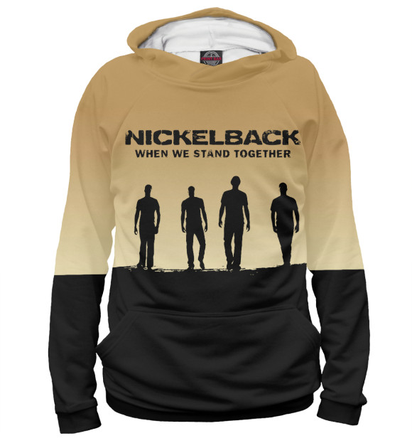 Женское худи с изображением Nickelback цвета Белый