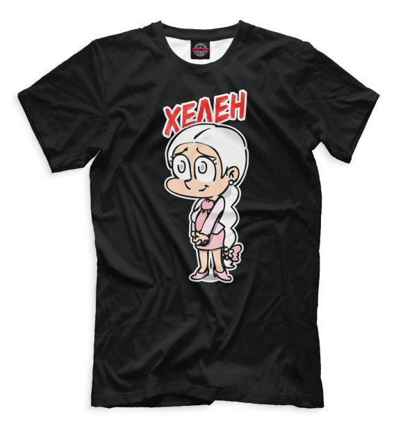 Футболка для мальчиков с изображением Хелен цвета Белый