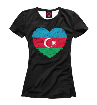 Футболка для девочек Сердце Азербайджана