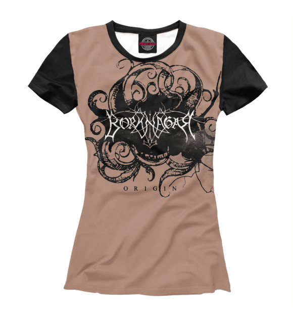 Женская футболка с изображением Borknagar цвета Белый