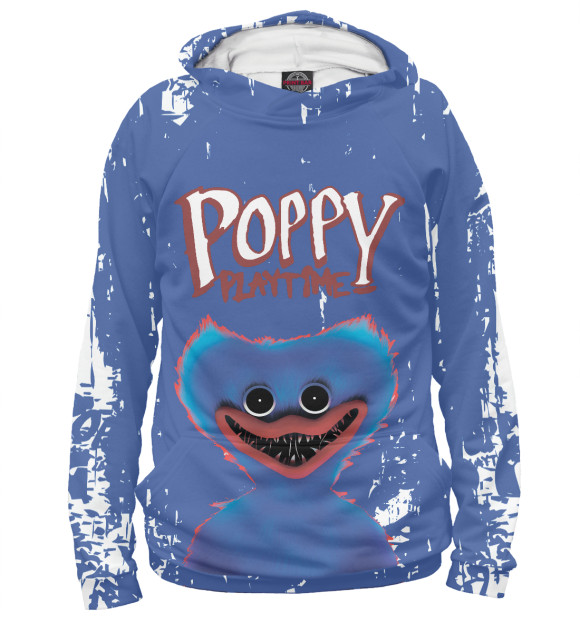 Женское худи с изображением Poppy Playtime цвета Белый