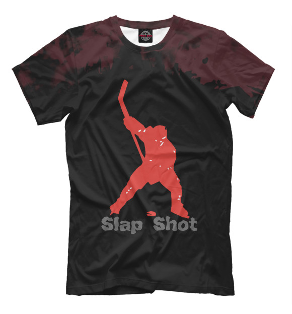 Футболка для мальчиков с изображением Slap Shot цвета Белый