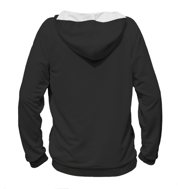 Женское худи с изображением 3d19 чёрный фон цвета Белый