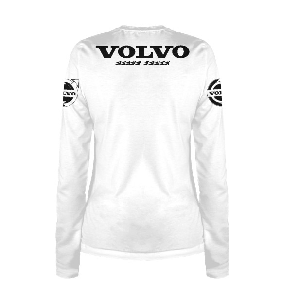 Женский лонгслив с изображением Volvo цвета Белый