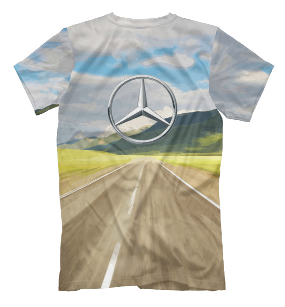 Мужская футболка с изображением Highway цвета Белый