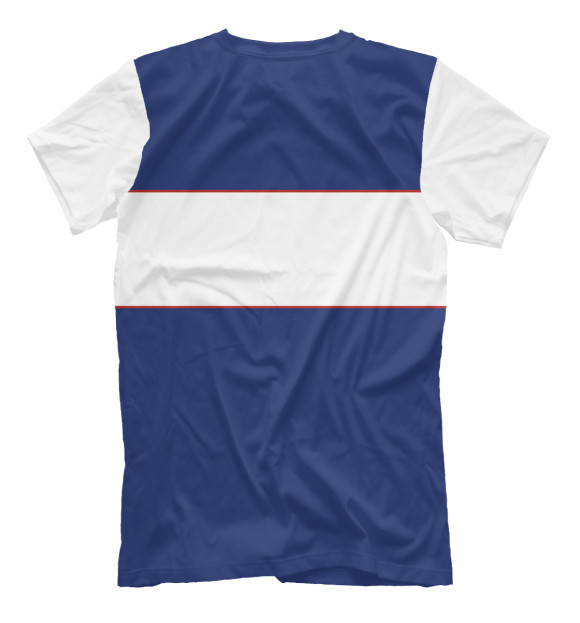 Мужская футболка с изображением Вперёд Россия цвета Белый