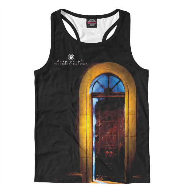 Мужская майка-борцовка с притом Deep Purple цвета Белый Мужская майка-борцовка с изображением Deep Purple цвета Белый