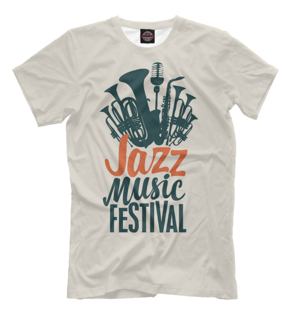 Футболка для мальчиков с изображением Jazz цвета Белый