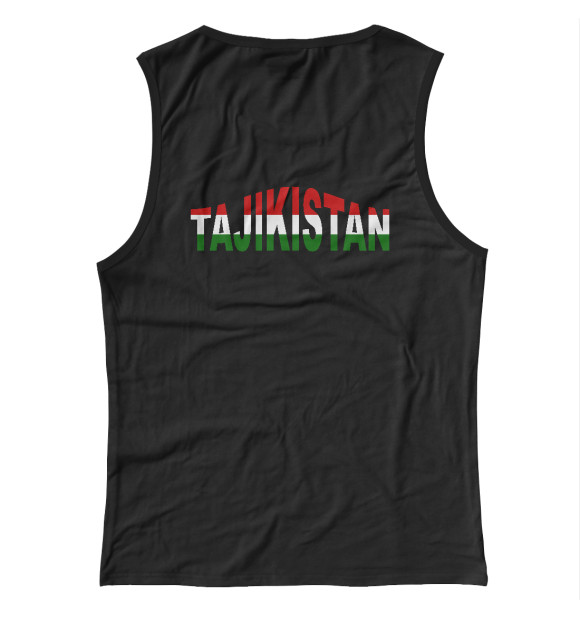 Женская майка с изображением Tajikistan цвета Белый