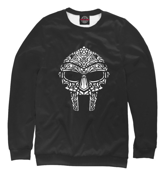 Свитшот для мальчиков с изображением MF Doom цвета Белый