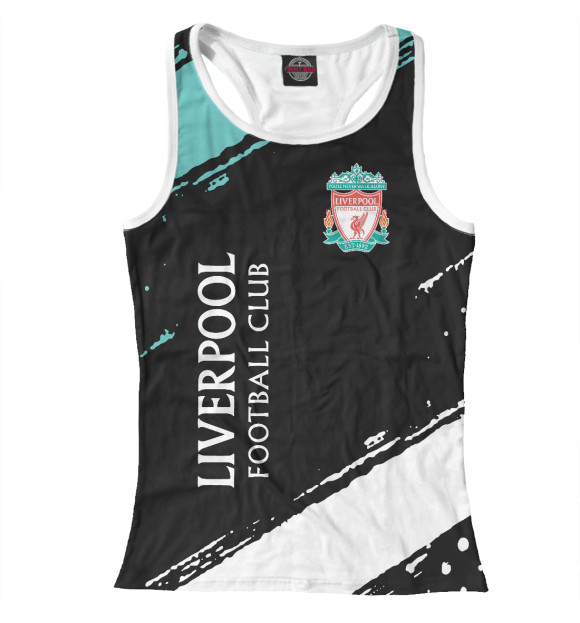 Женская майка-борцовка с изображением Liverpool | краска цвета Белый