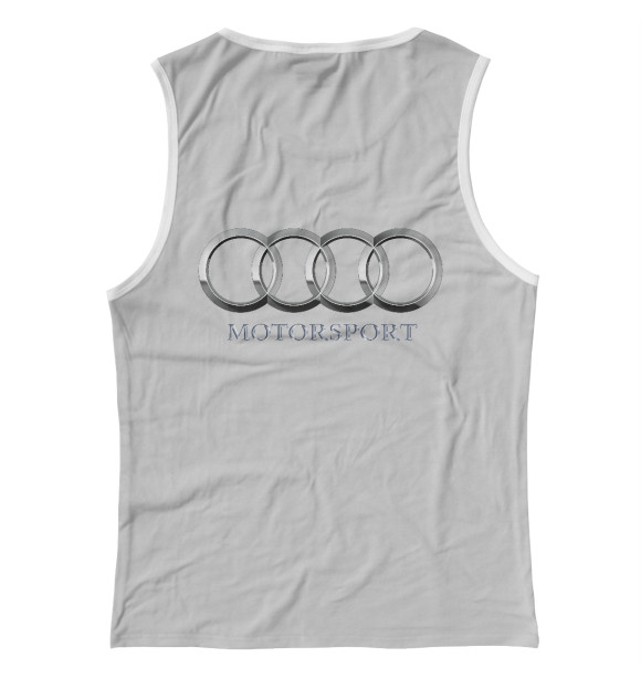 Майка для девочки с изображением Audi Motorsport цвета Белый