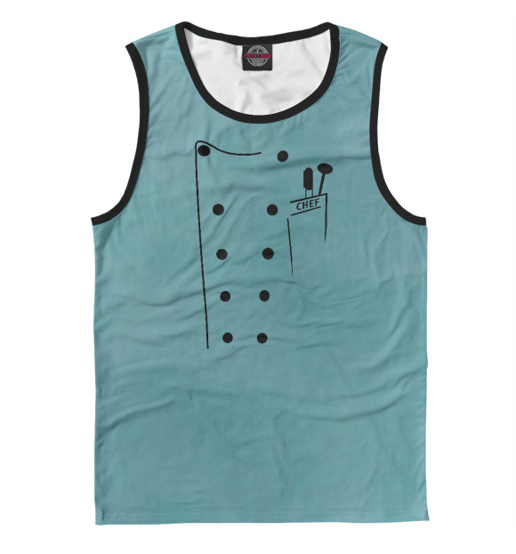 Майка для мальчика с изображением Chef's Coat цвета Белый