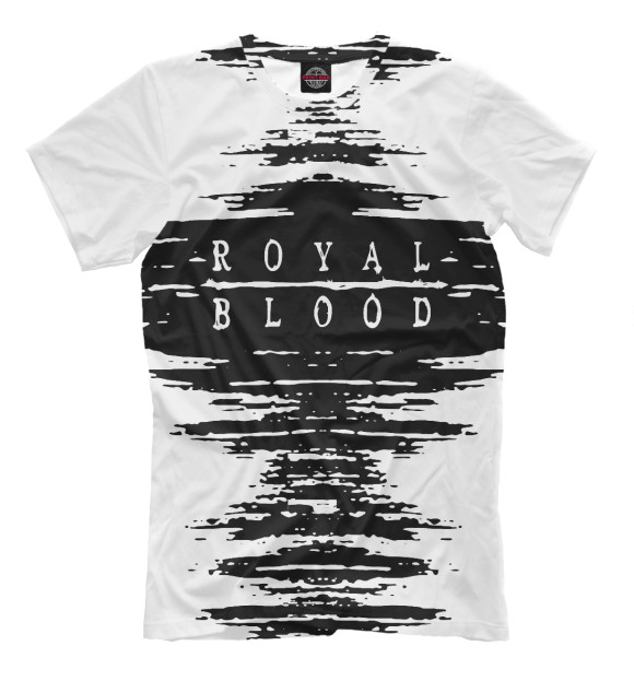 Мужская футболка с изображением Royal blood цвета Белый