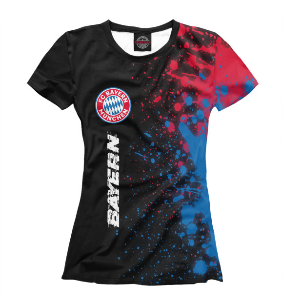 Футболка для девочек с изображением Bayern | Bayern цвета Белый
