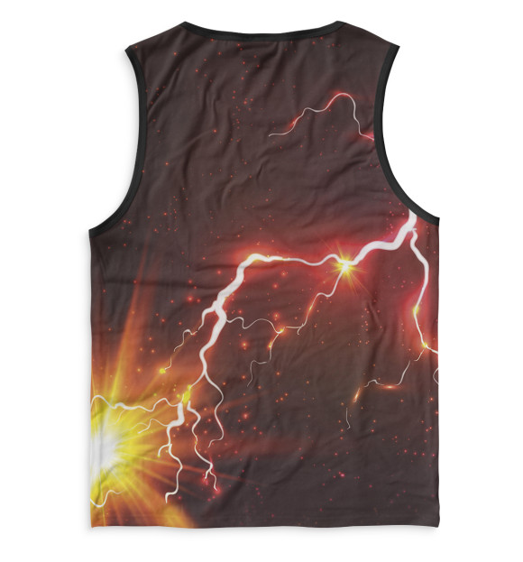 Мужская майка с изображением Рассеивание цвета Белый