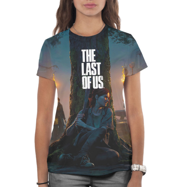 Женская футболка с изображением The Last of Us цвета Белый