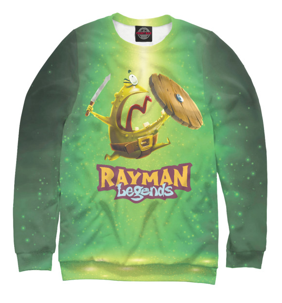 Мужской свитшот с изображением Rayman Legends: цвета Белый
