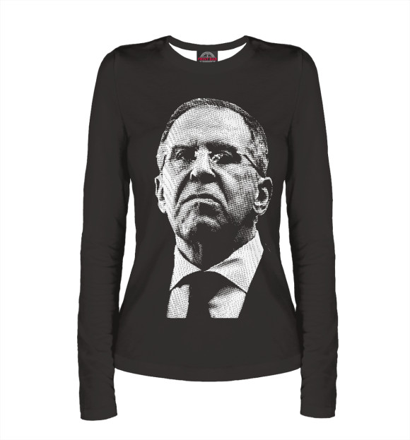 Женский лонгслив с изображением Мистер Нет! цвета Белый