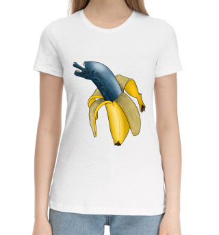 Хлопковая футболка для девочек Чужой банан