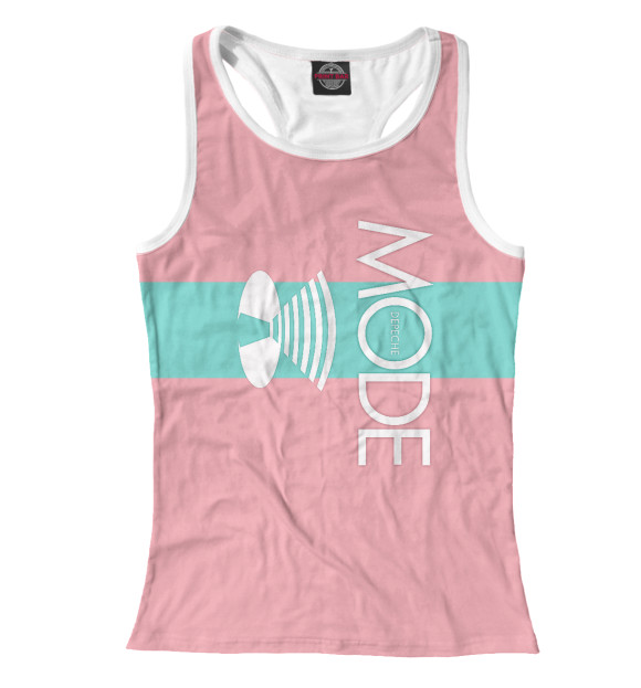 Женская майка-борцовка с изображением MODE цвета Белый