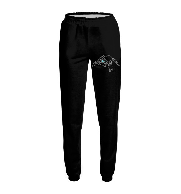 Женские спортивные штаны с изображением Black Spider цвета Белый