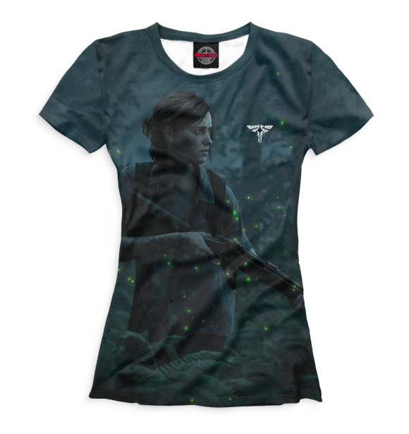 Женская футболка с изображением Элли цвета Белый