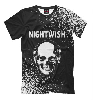 Мужская футболка Nightwish - Череп