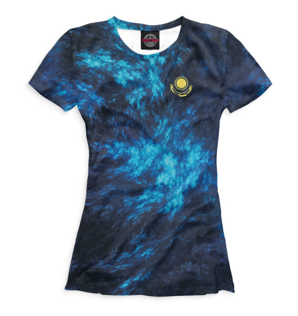 Футболка для девочек с изображением Kazakhstan цвета Белый