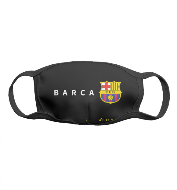 Маска тканевая с изображением Barcelona / Барселона цвета Белый