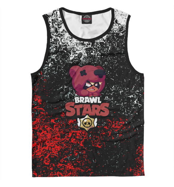 Майка для мальчика с изображением Brawl Stars Nita цвета Белый