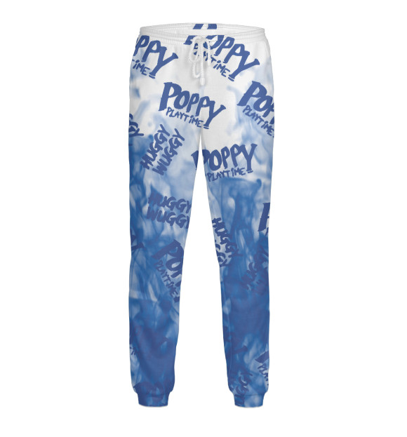 Мужские спортивные штаны с изображением Poppy Playtime цвета Белый