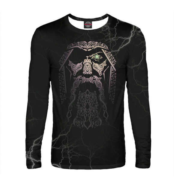 Мужской лонгслив с изображением Odin цвета Белый