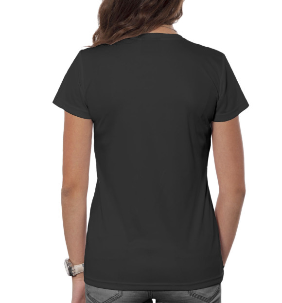 Женская футболка с изображением Ghost Buster black цвета Белый