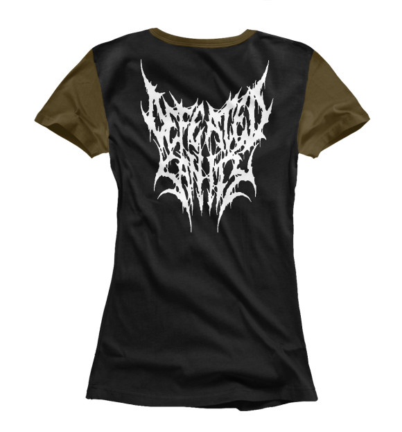 Женская футболка с изображением Defeated sanity цвета Белый