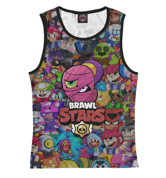 Женская майка с изображением Brawl Stars:Tara цвета Белый