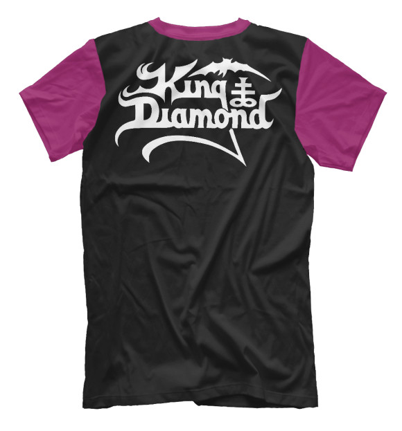 Мужская футболка с изображением King diamond цвета Белый