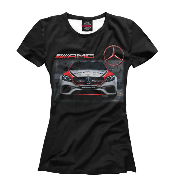 Женская футболка с изображением E63 AMG цвета Белый