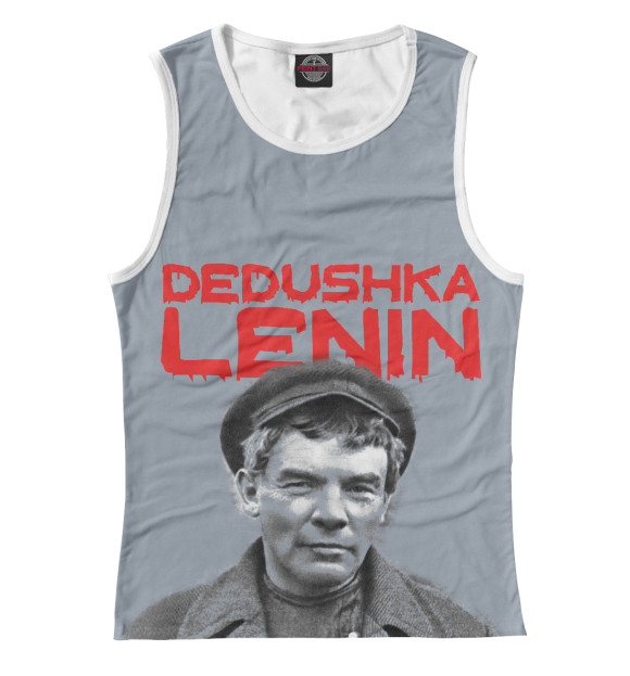 Майка для девочки с изображением Дэдушка Ленин цвета Белый