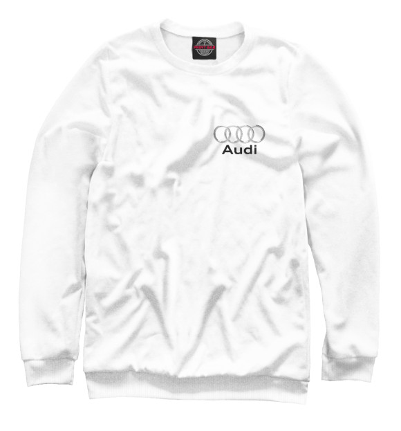 Женский свитшот с изображением Audi цвета Белый