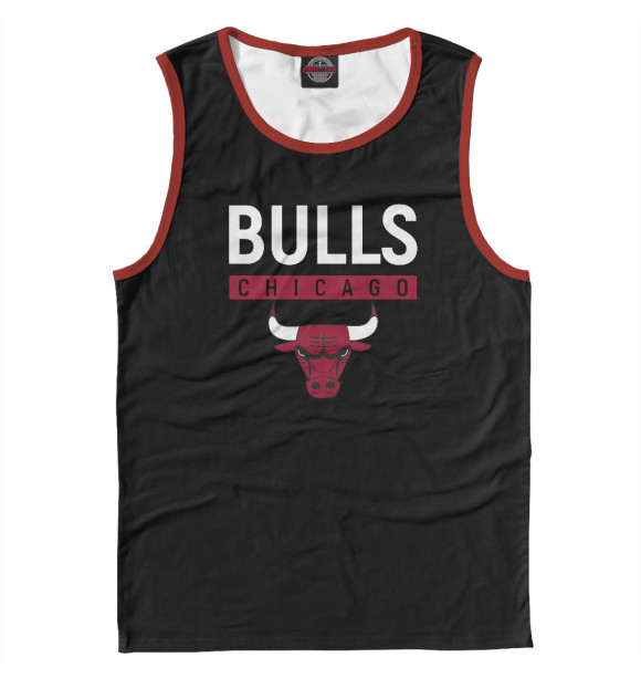 Майка для мальчика с изображением Chicago Bulls цвета Белый