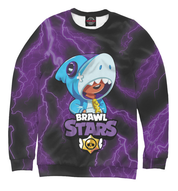 Свитшот для девочек с изображением Brawl Stars цвета Белый