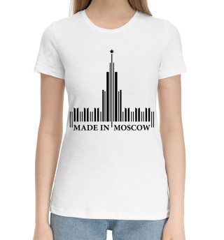 Хлопковая футболка для девочек Made in Moscow